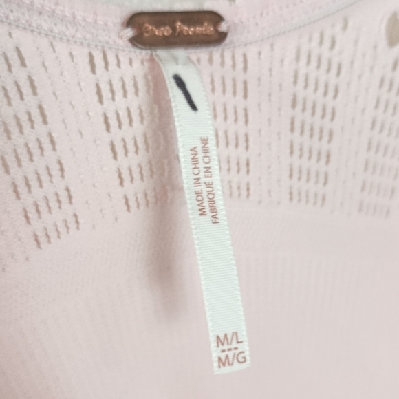 NWOT Free People Robin Seamless Midi Dress In Pink Size M/L - Picture 6 of 7